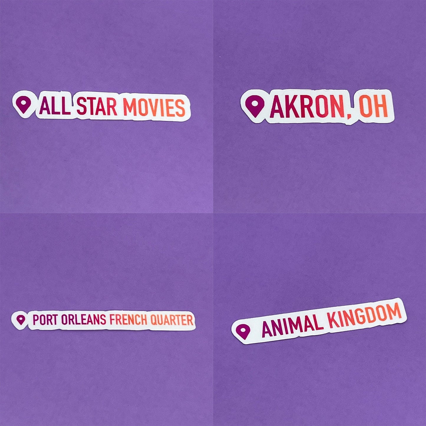 Where I've Been Stickers - Disney, Cities and More | Waterproof Sticker