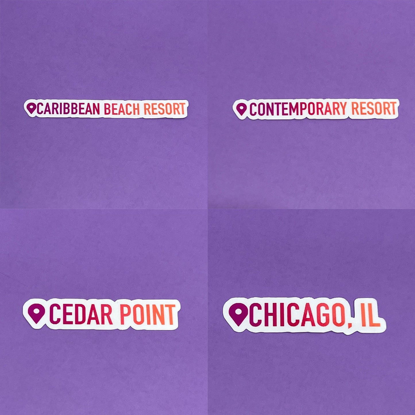 Where I've Been Stickers - Disney, Cities and More | Waterproof Sticker