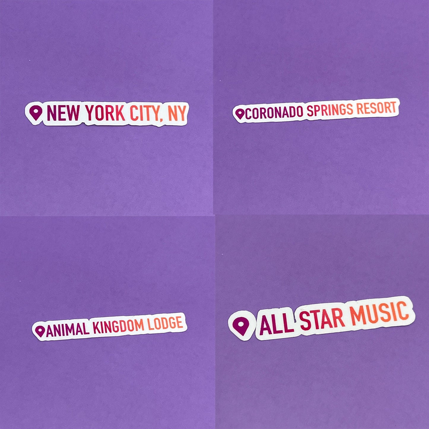Where I've Been Stickers - Disney, Cities and More | Waterproof Sticker
