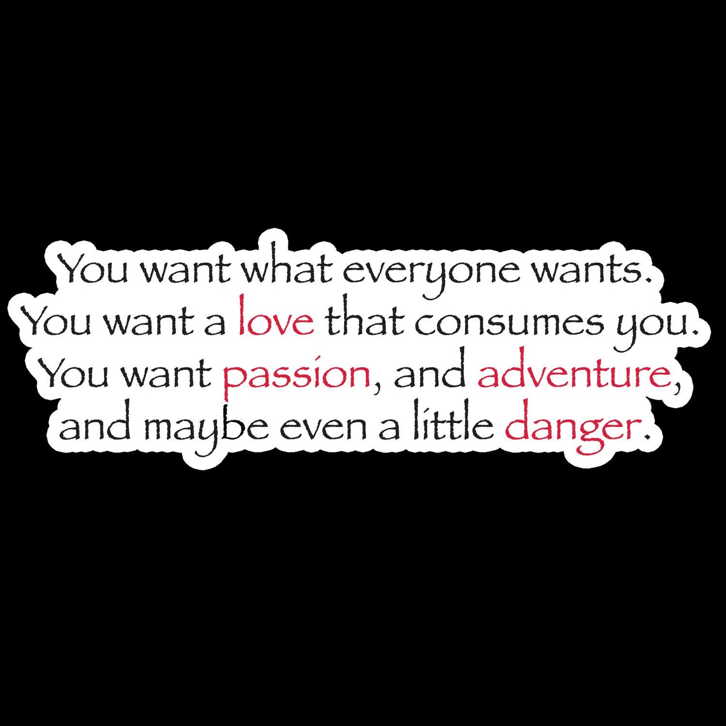 Damon's Speech about Love Sticker - The Vampire Dairies Inspired