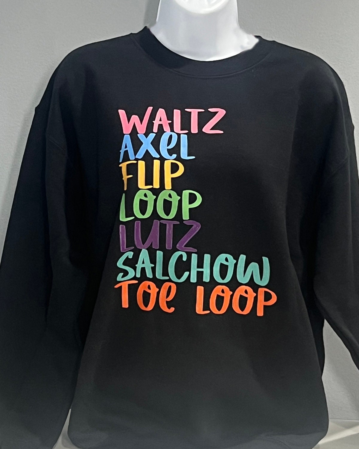 Skills List Sweatshirt - Figure Skating Inspired