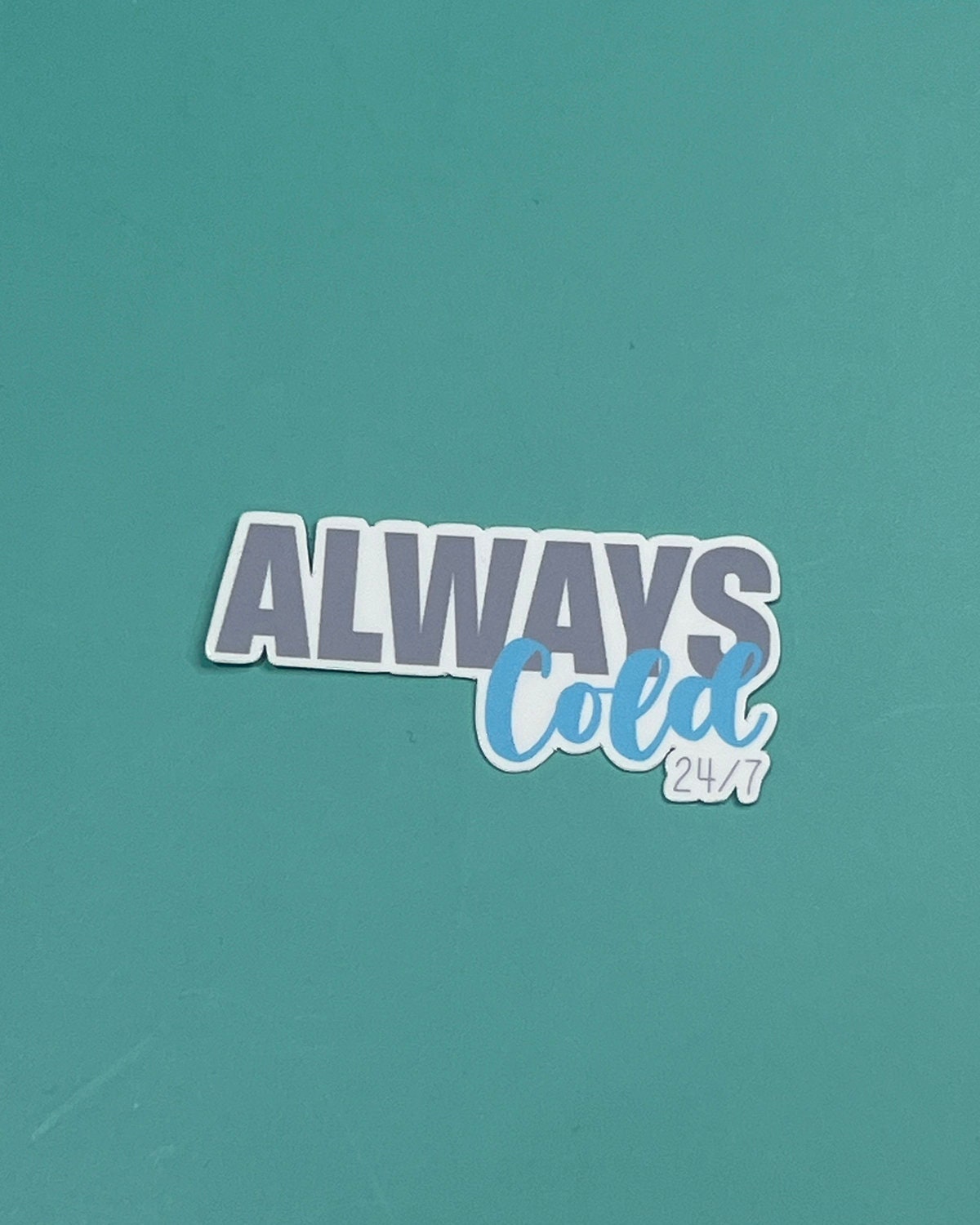Always Cold 24/7 Figure Skate Waterproof Sticker