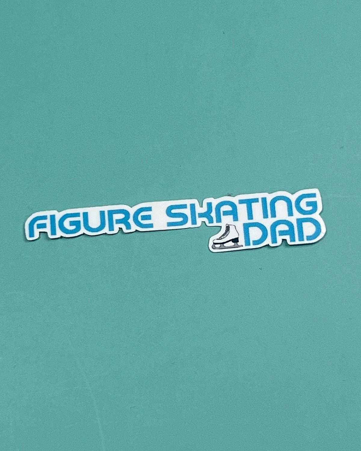 Figure Skating Dad Waterproof Sticker