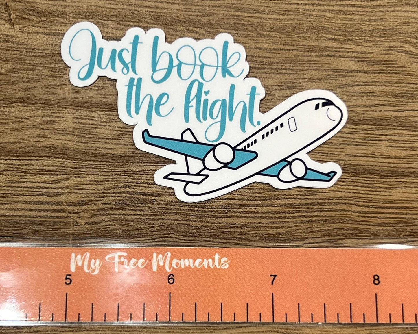 Just Book The Flight - Waterproof Sticker