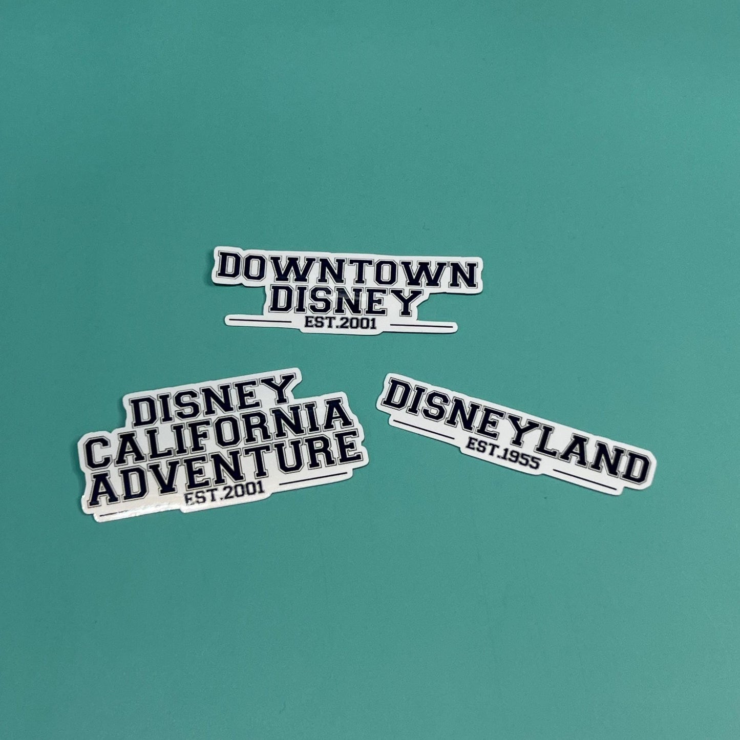 Disney Park Year Date - Disney California Sticker Bundle