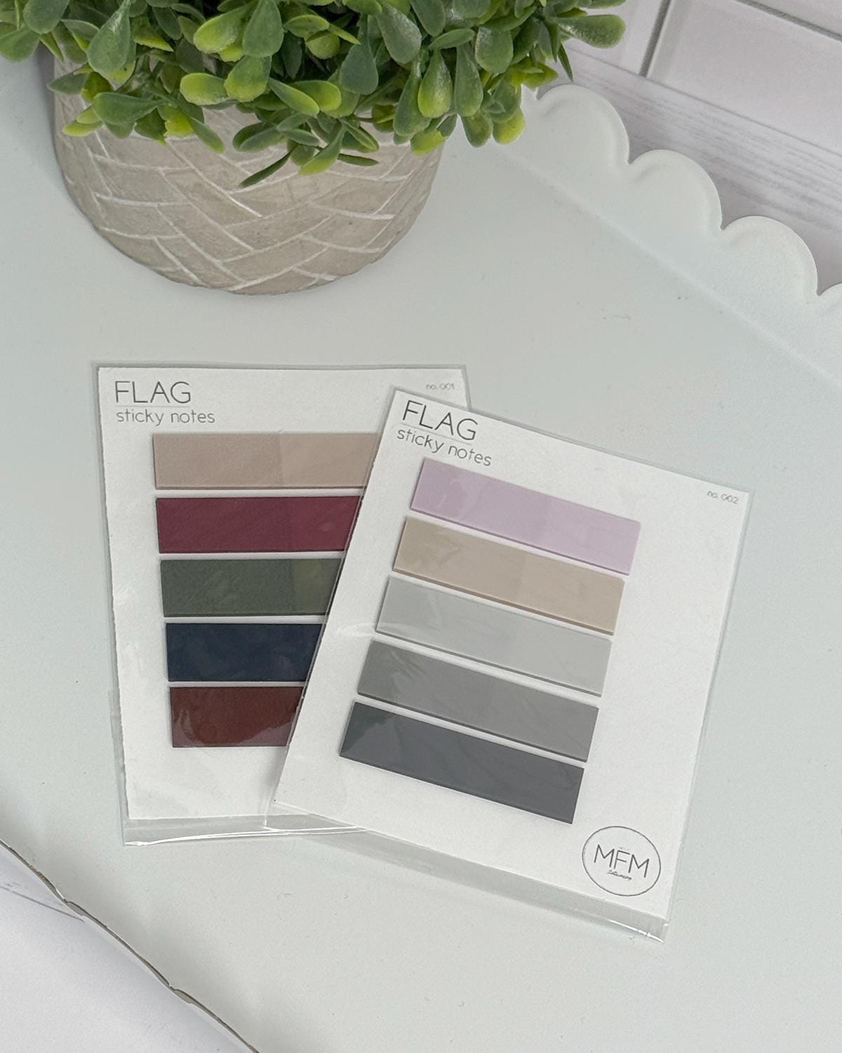 Transparent Sticky Note Flags - 5 Color Set