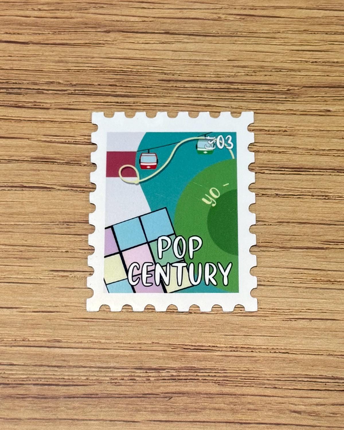 Disney Value Resort Stamp Stickers Individual