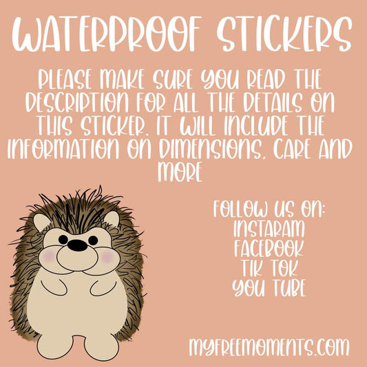 Oh Hey Fall Pumpkin Waterproof Sticker