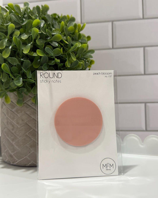 Transparent Round Flag Sticky Notes - 1.75" - Drinks 2