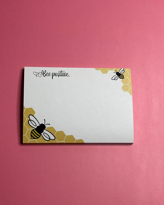 Bee Positive 4x3 Post its - Sticky Notes