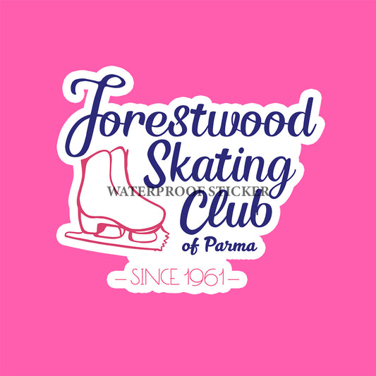 Forestwood Skating Club  Water Proof Sticker