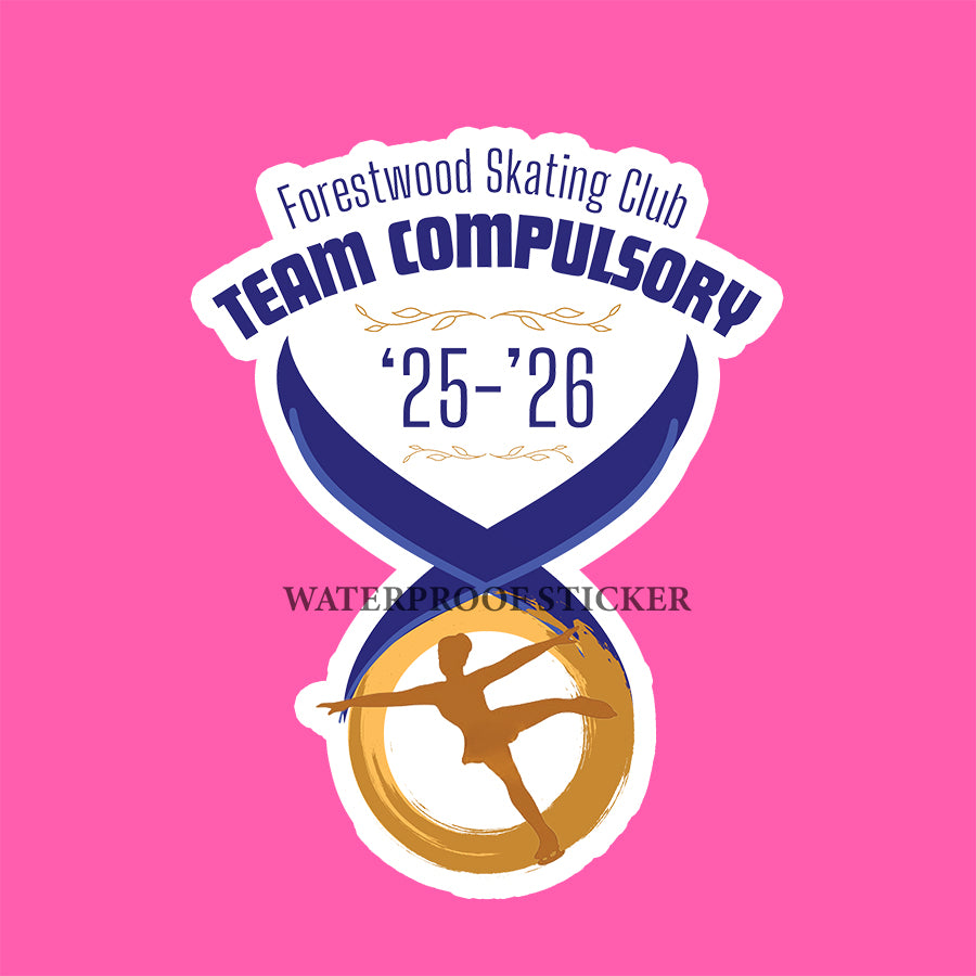 Forestwood Skating Club Team Compulsory Water Proof Sticker