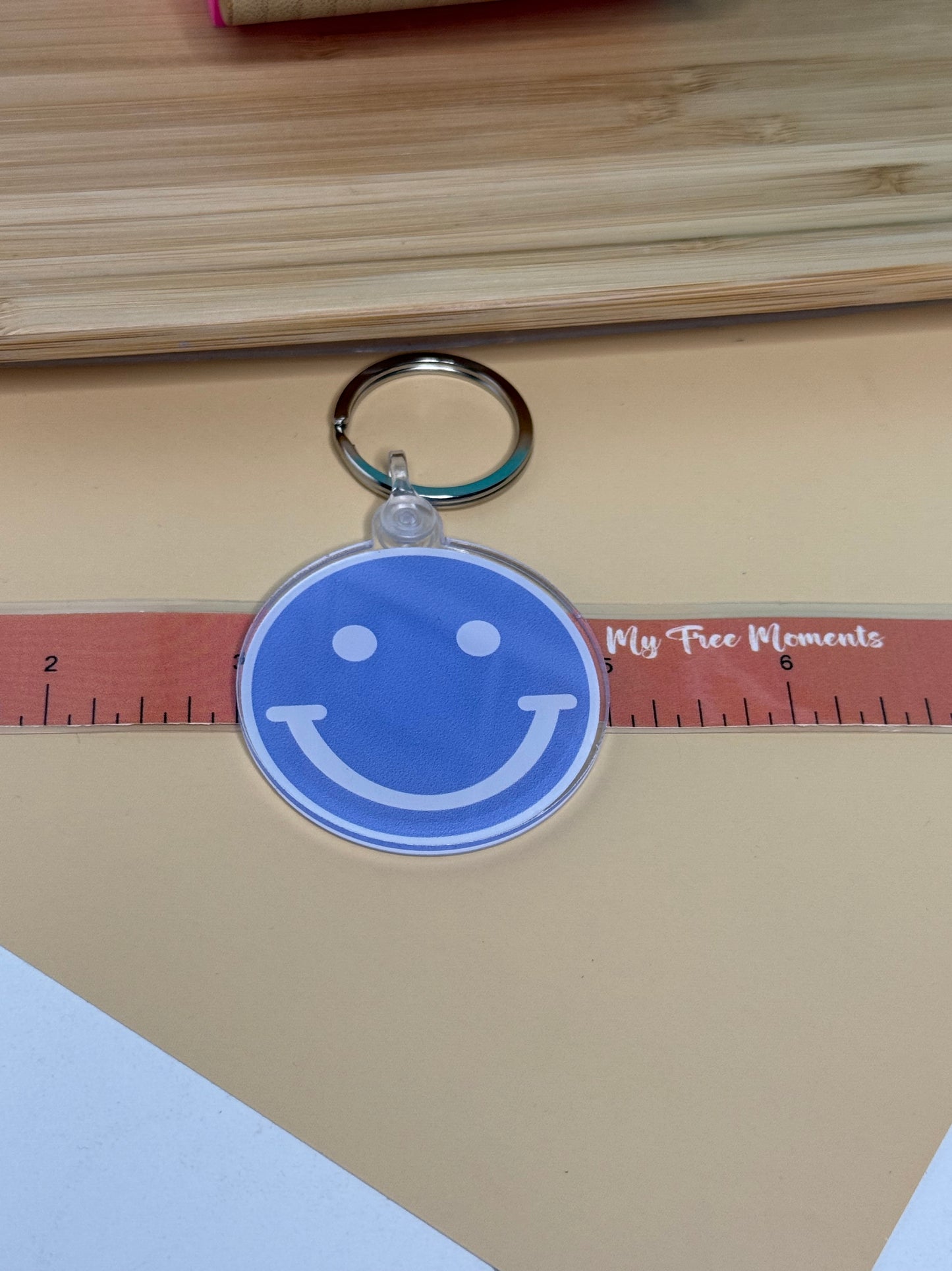 Smile Face Acrylic Keychain