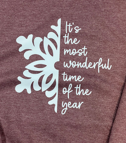 It's The Most Wonderful Time of the Year Snowflake Sweatshirt