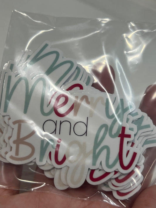 Merry and Bright Sticker