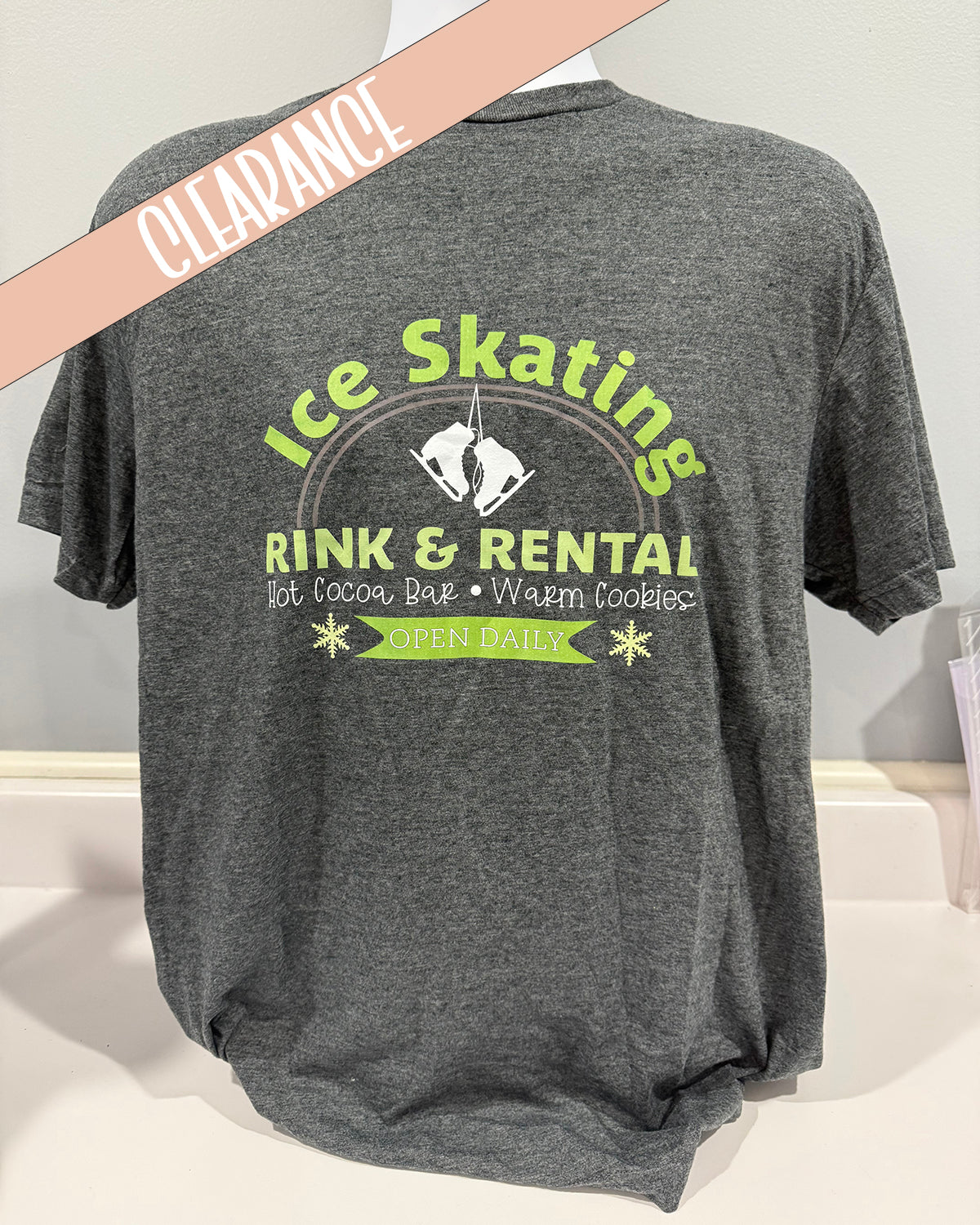 Rink Rental Green Tshirt- Clearance