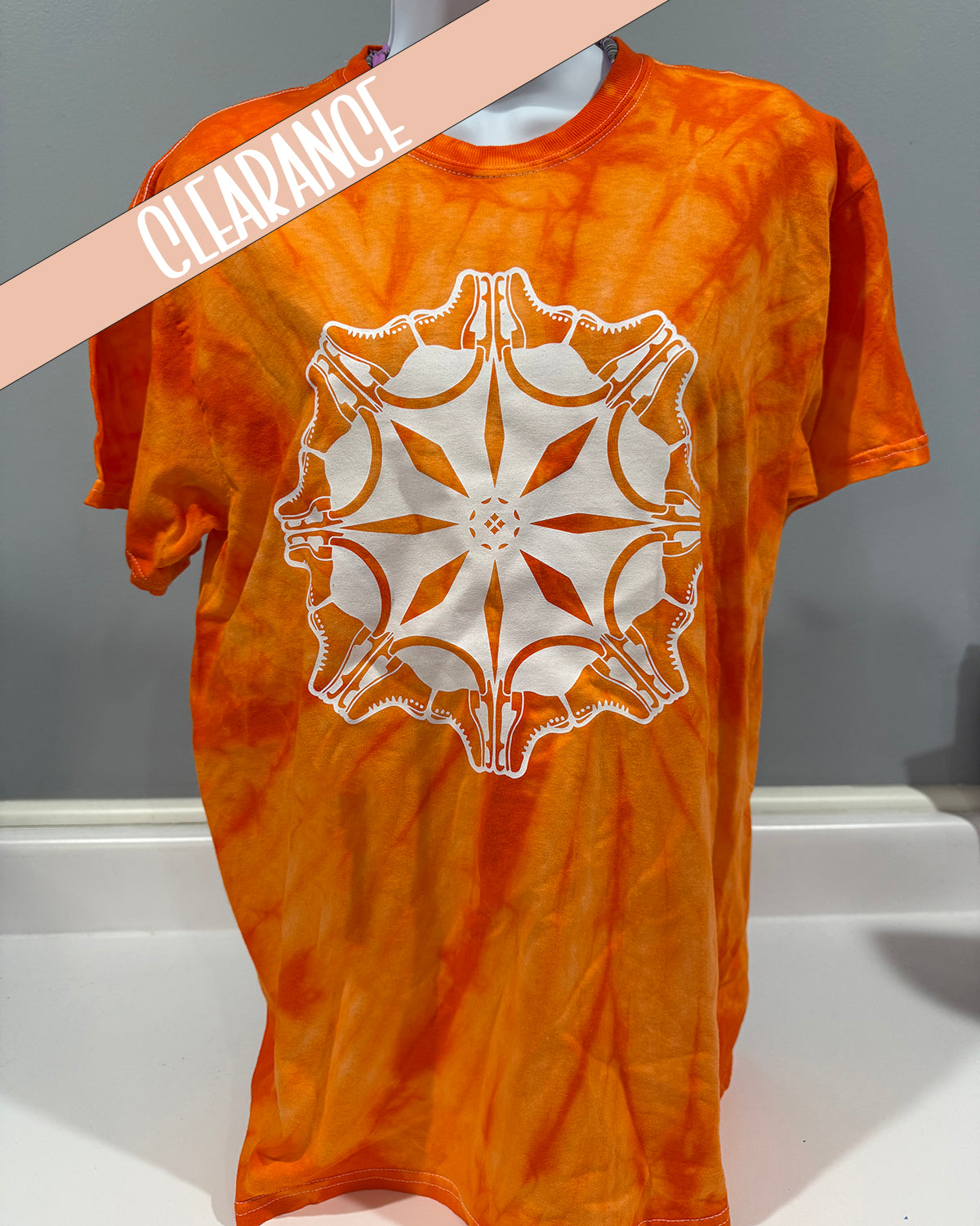Skate Snowflake TieDye Tshirt - Clearance