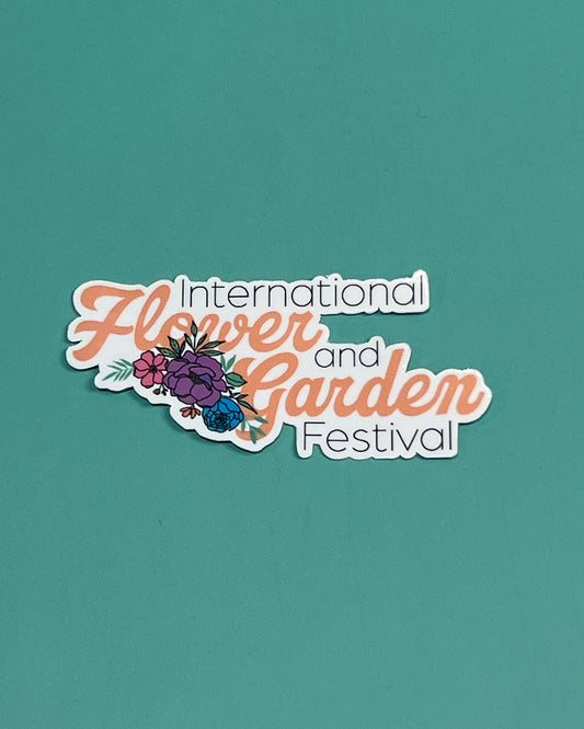 International Flower and Garden Festival Waterproof Sticker  - EPCOT Inspired