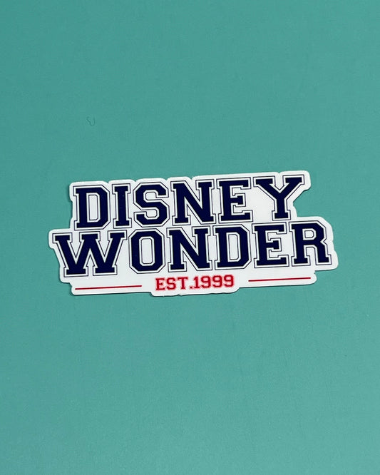 Disney Wonder Est. 1999 Sticker Disney Cruise  Line