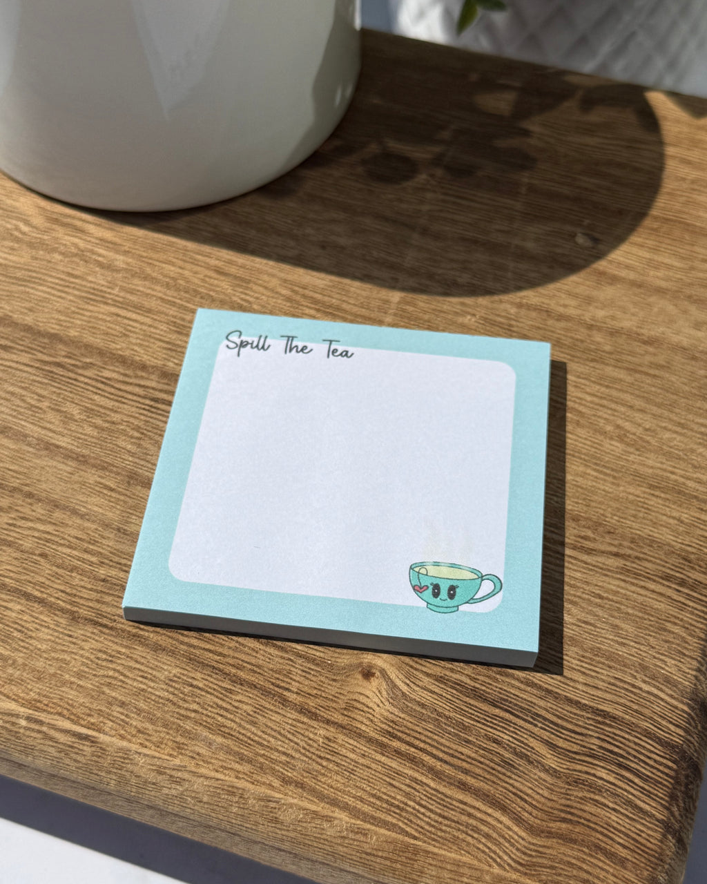 Spill the Tea 3x3" Sticky Notes:  Post-it Brand Note Pad
