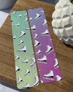 Figure Skater Double Sided Bookmark - 1.5" x7"