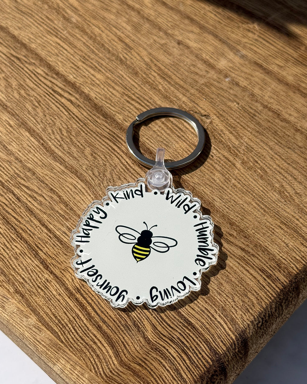 Bee Keychain Motivational  | Positive Keychain | Motivational Keychain | Bee Gift