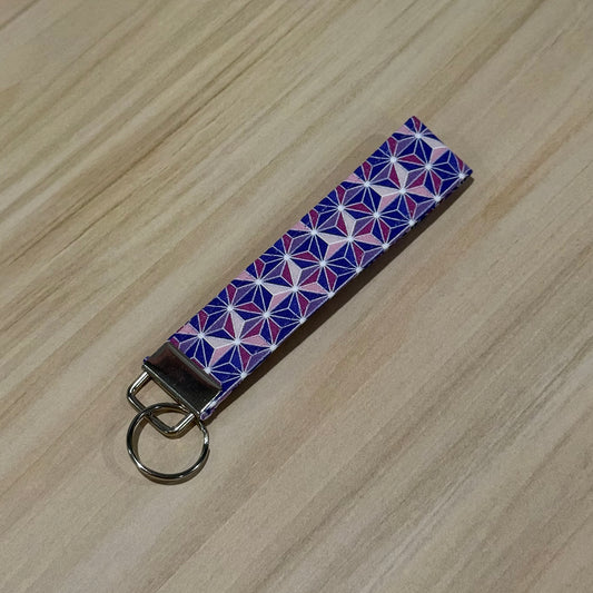 Purple Geometric  Keyfob