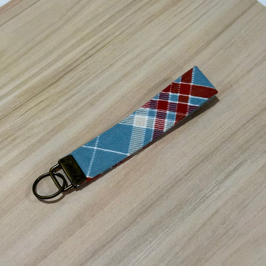 Autumn Plaid Keyfob