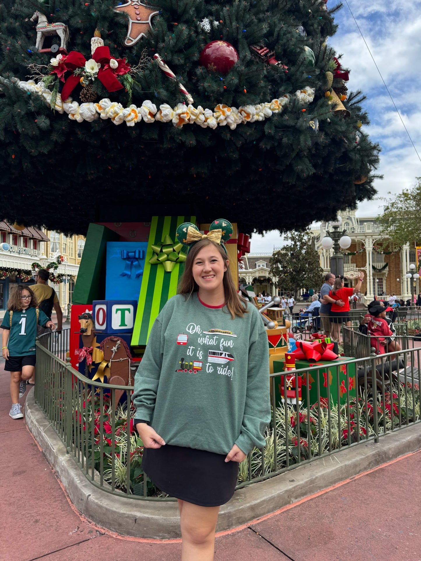 Oh What Fun It Is To Ride! Disney Transportation Holiday Sweatshirt