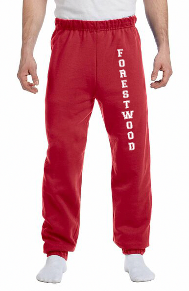 Forestwood Skating Club -  Red Sweatpants