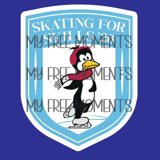 Skating For Skills Waterproof Sticker
