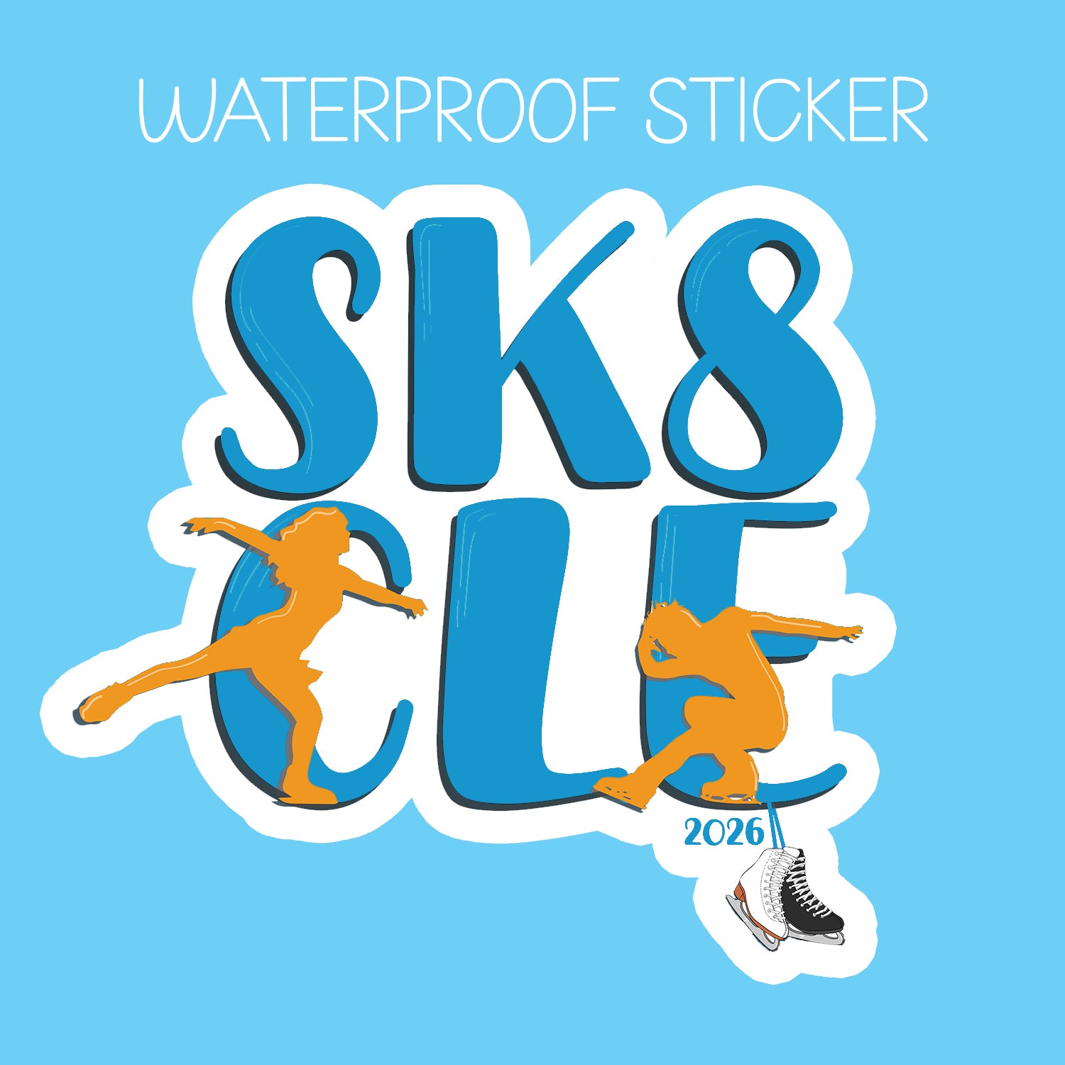 SK8 CLE Waterproof Sticker