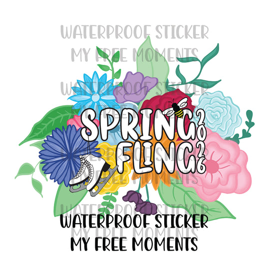 Spring Fling 2026 Waterproof Sticker