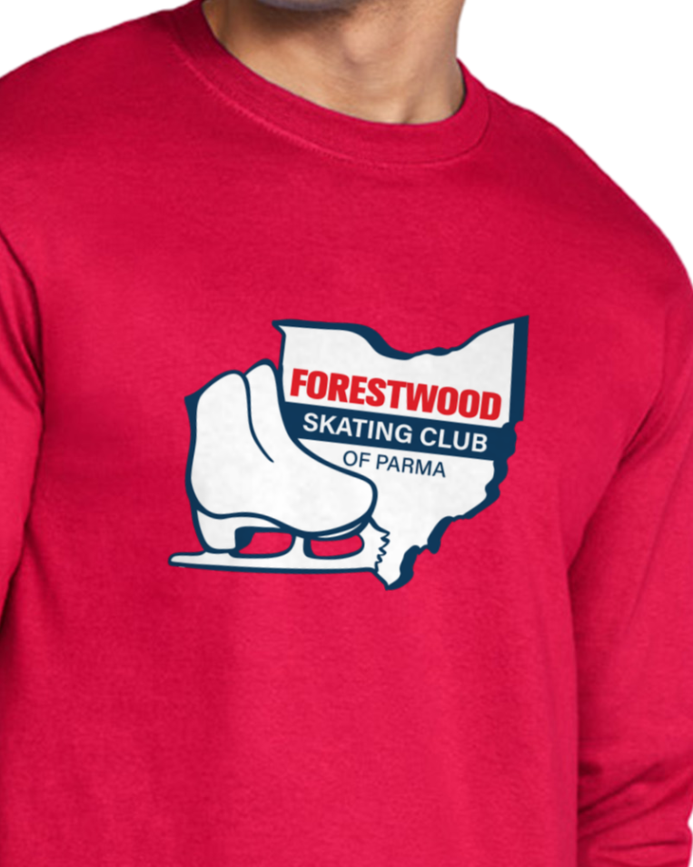 Forestwood Skating Club -  Red Long Sleeve