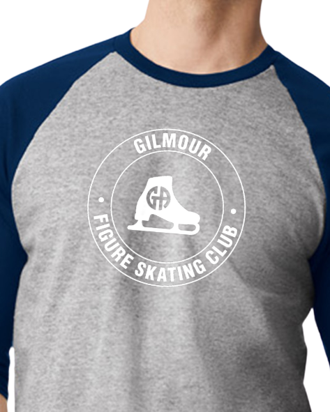 Gilmour Figure Skating Club Raglan 3/4 Sleeve Shirt