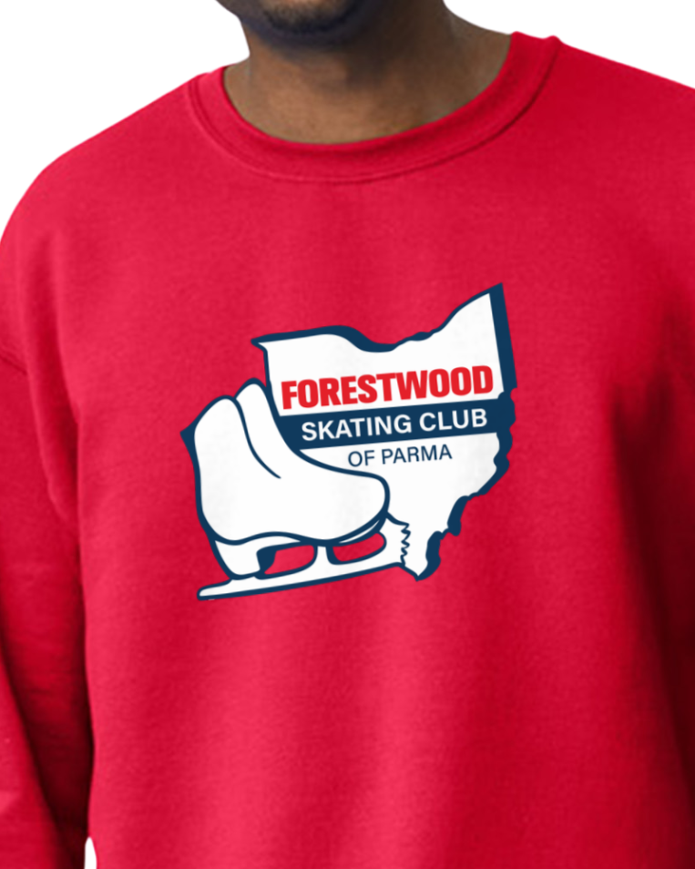 Forestwood Skating Club -  Red Sweatshirt