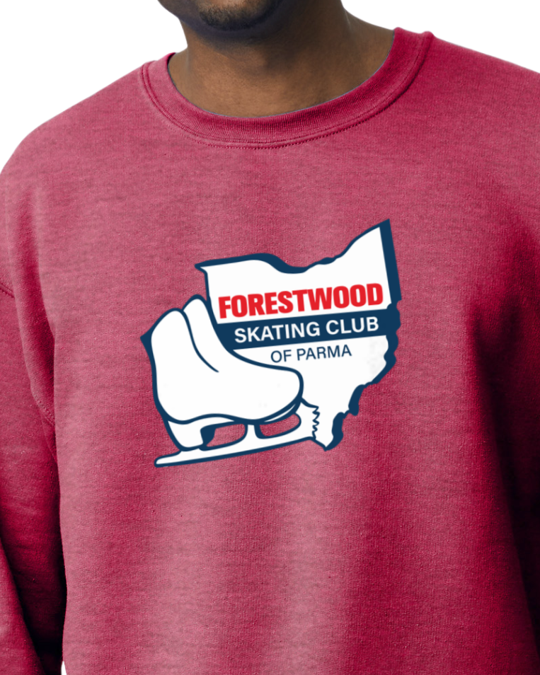 Forestwood Skating Club -  Red Sweatshirt