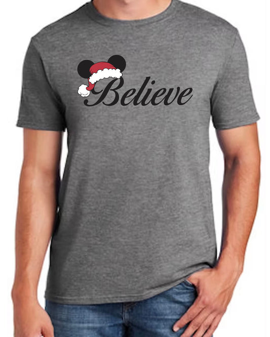 Disney Believe Christmas T Shirt