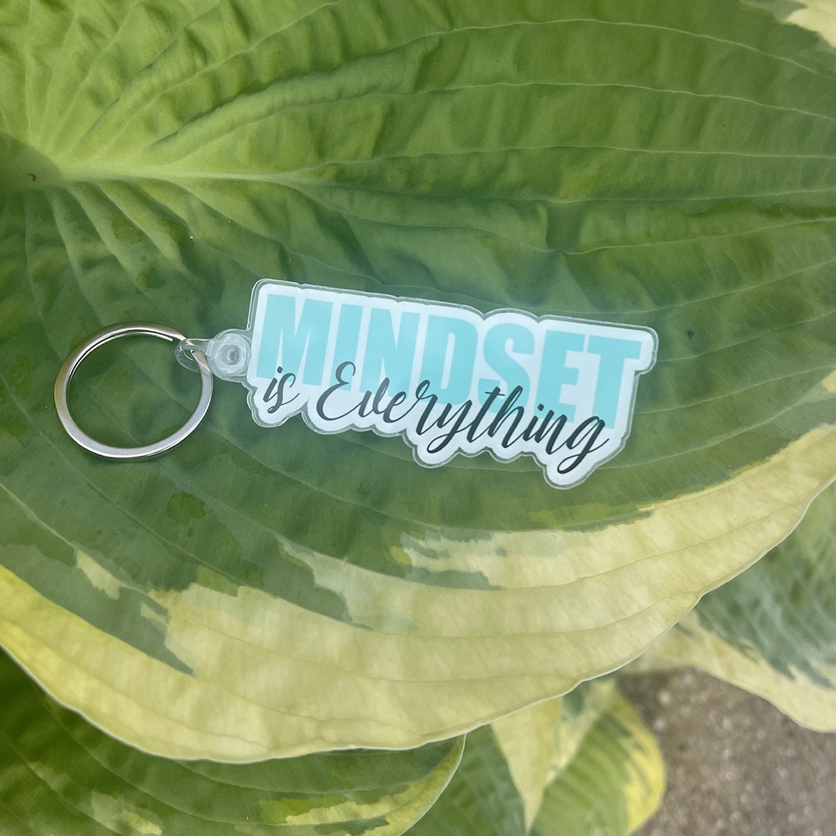 Mindset is Everything Keychain | Positive Keychain | Motivational Keychain