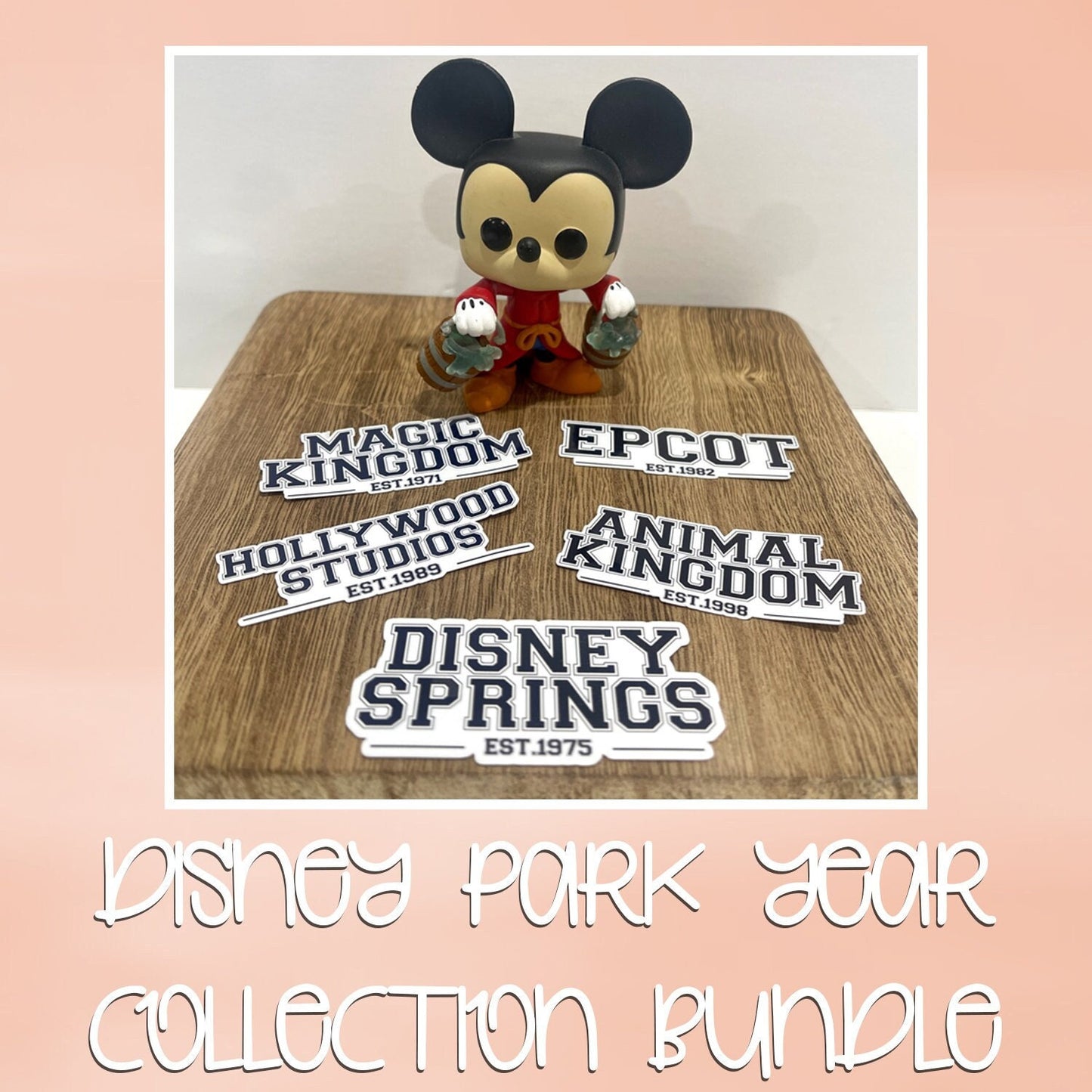 Disney Park Year Collection Bundle - Disney Parks Sticker