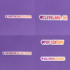 Where I've Been Stickers - Disney, Cities and More | Waterproof Sticker