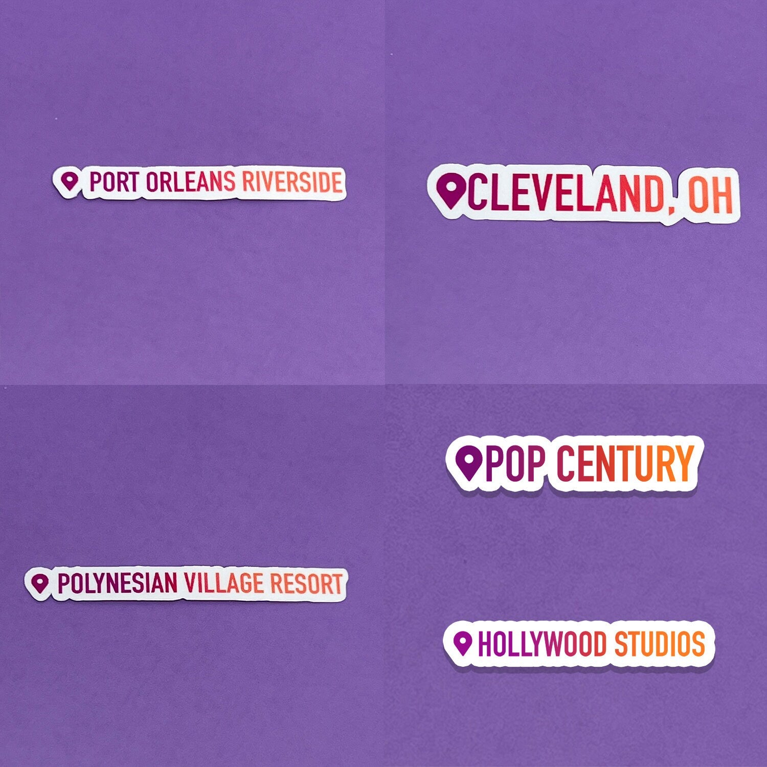 Where I've Been Stickers - Disney, Cities and More | Waterproof Sticker