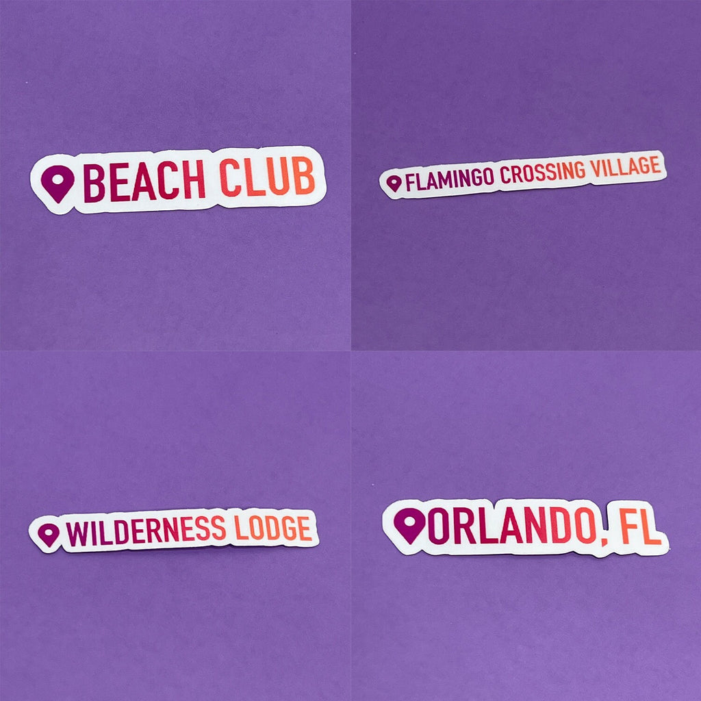 Where I've Been Stickers - Disney, Cities and More | Waterproof Sticker