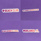 Where I've Been Stickers - Disney, Cities and More | Waterproof Sticker