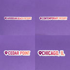 Where I've Been Stickers - Disney, Cities and More | Waterproof Sticker