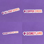 Where I've Been Stickers - Disney, Cities and More | Waterproof Sticker