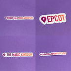Where I've Been Stickers - Disney, Cities and More | Waterproof Sticker