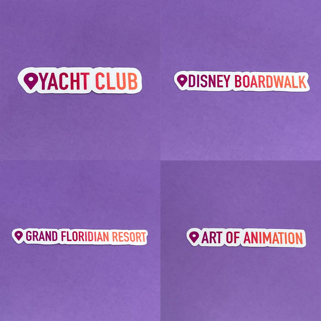 Where I've Been Stickers - Disney, Cities and More | Waterproof Sticker