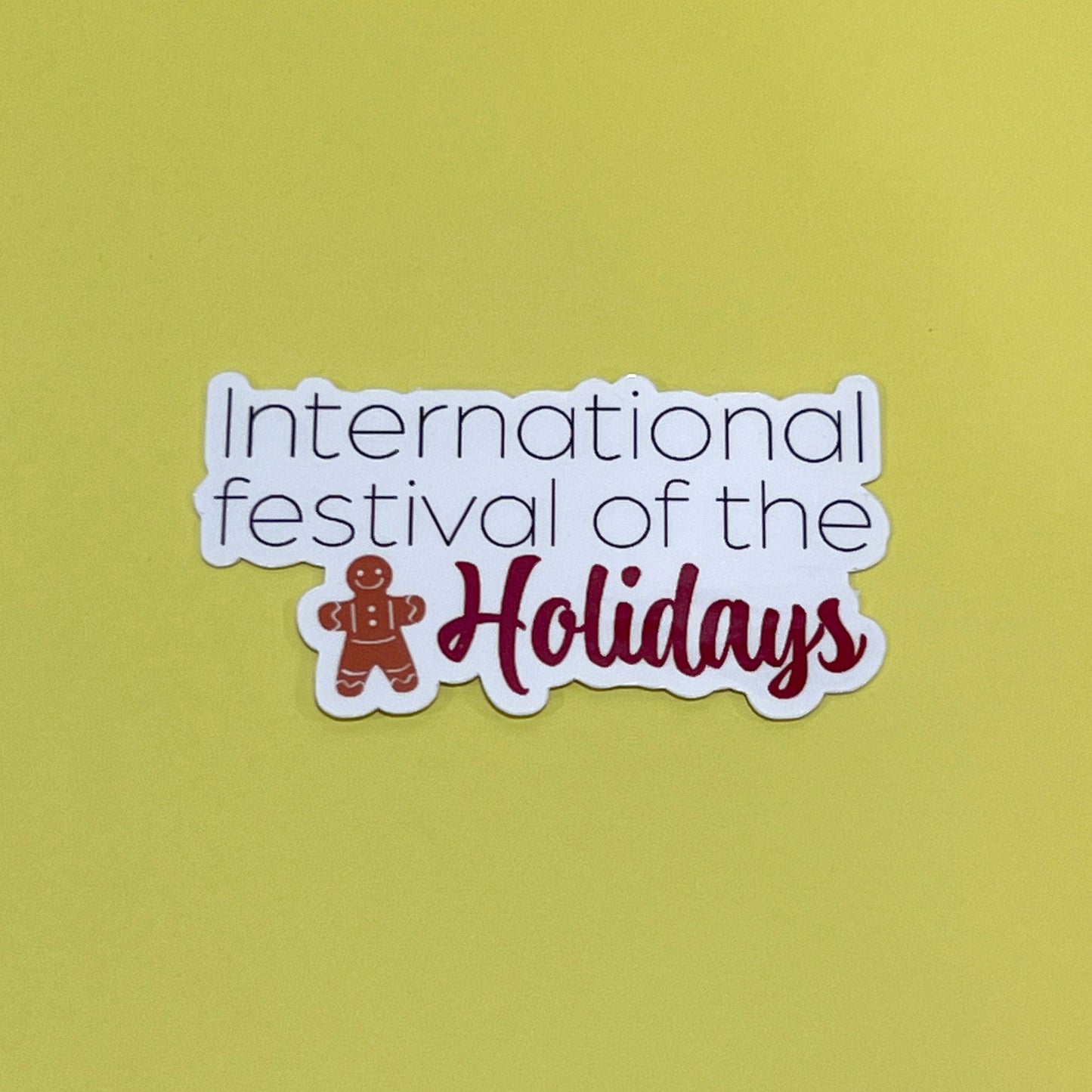 International Festival of the Holidays Waterproof Sticker - EPCOT Inspired