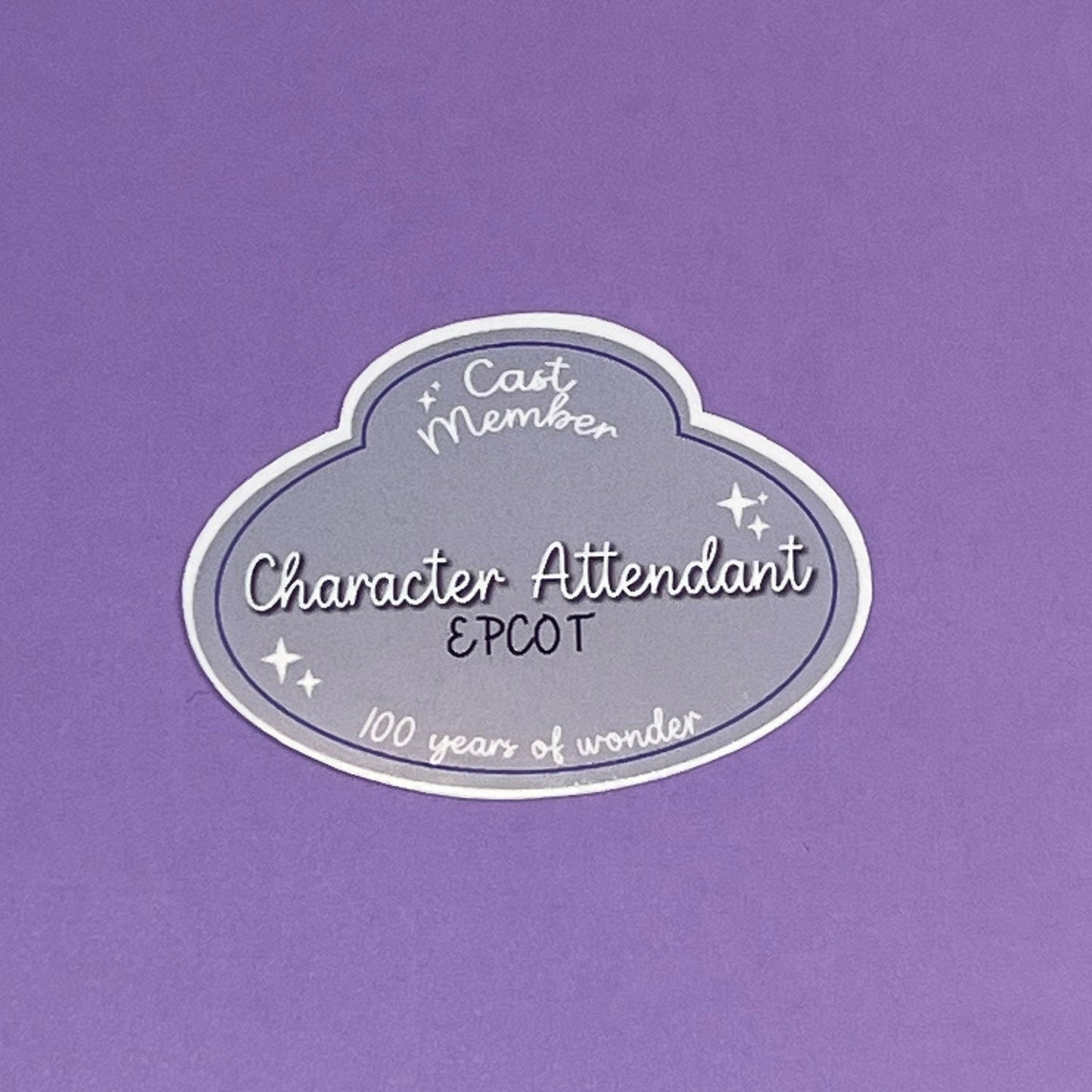 CUSTOM Cast Member Role and Location Waterproof Stickers - 100th Edition